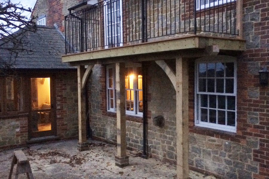 Rebuild of a rotten veranda